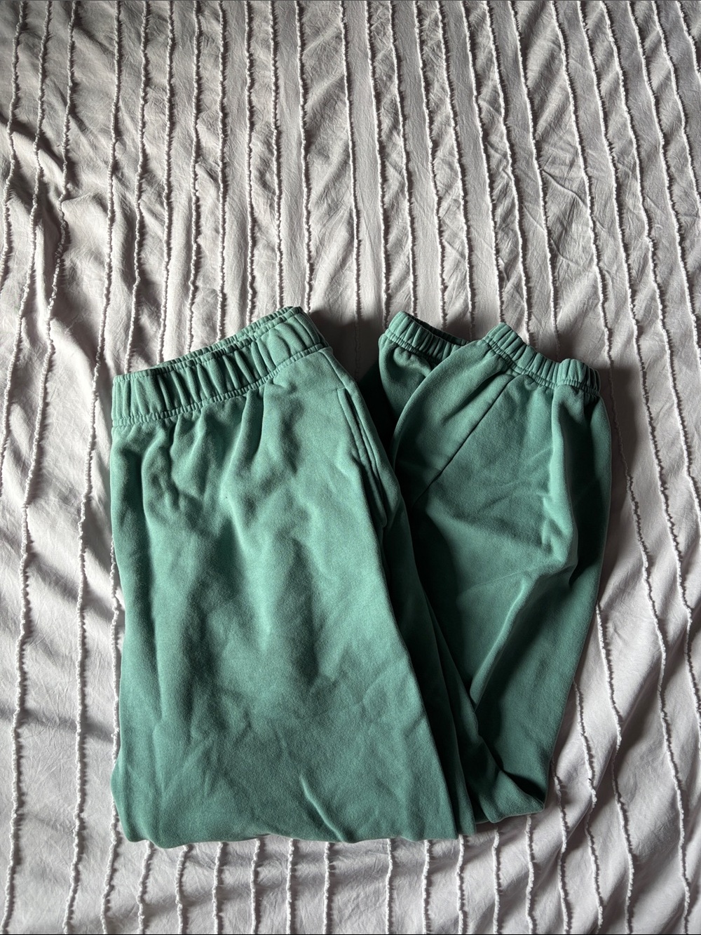 Athleta Teal Green Elastic Waist Joggers